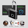 Fingerprint Lock Keyless USB Charging Smart Padlock Waterproof Door Lock 0.2sec Unlock Portable Anti-theft Padlock Zinc