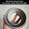 Floor Transition Strip Self Adhesive Carpet Wood Tile Vinyl Flooring Laminate Transition Cover Edge Trim Gap Doorway Threshold for Uneven Floors Heights Within 5 mm (40 inches, Gray Forest)