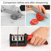 3-Stage Knife Sharpener Set - Diamond & Ceramic Rods for Kitchen, Hunting, Pocket Knives, Fast Edge Repair with Non-Slip Base