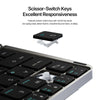 New Multifunctional Model Foldable Bluetooth 5.0 Keyboard with Touchpad & Phone Holder For Phones Tablets PC