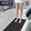 Extra Long White Bathtub Mat Non Slip, Soft Bath Mat for Tub 40 x 16 Inch Full Size, Bath Tub Shower Mats for Bathroom Floor, Big Suction Cups and Drain Holes, Easy Washable, BPA Free