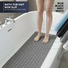 Extra Long White Bathtub Mat Non Slip, Soft Bath Mat for Tub 40 x 16 Inch Full Size, Bath Tub Shower Mats for Bathroom Floor, Big Suction Cups and Drain Holes, Easy Washable, BPA Free